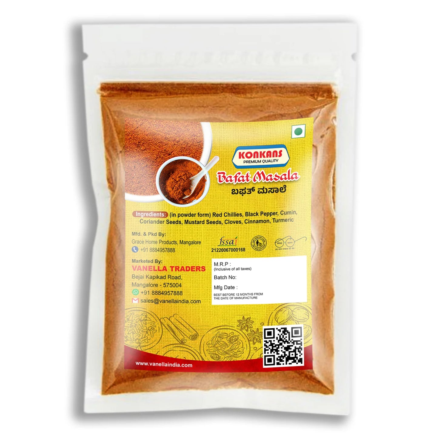Konkans Premuim Quality Bafat Masala Powder