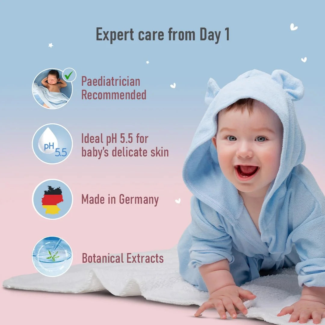 Baby Sebamed Gentle Wash - pH 5.5 Soap Free Tear Free - With Allantoin