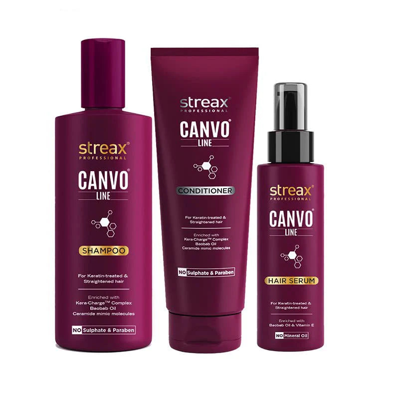 Canvoline Shampoo + Conditioner + Serum Combo - 300ML |240ML| 100ML