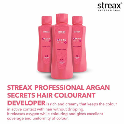 Streax Professional Argan Secrets Developer 20 Volume 6% - 1000 ML