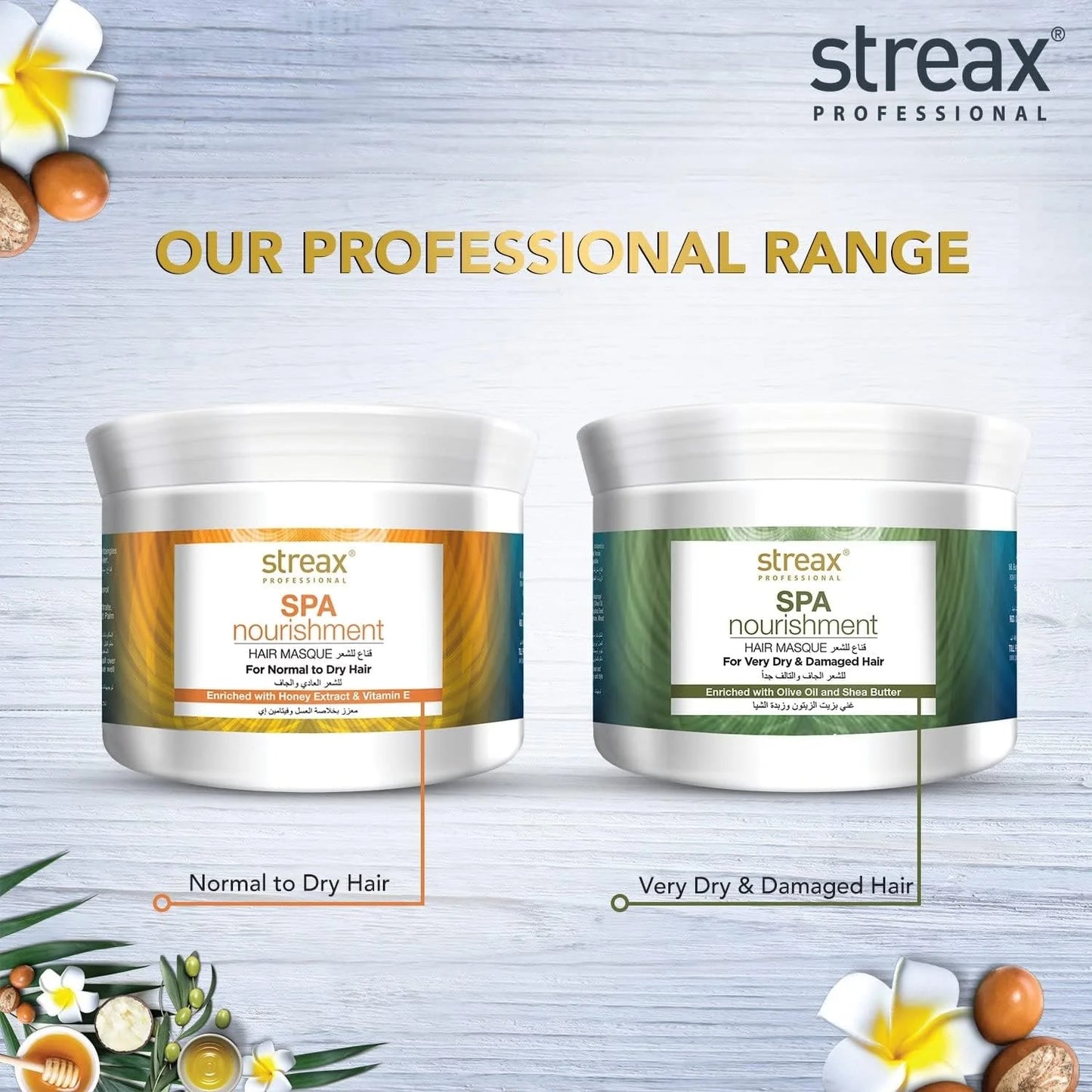 Streax Professional SPA Nourishment with Honey Hair Masque - 500GM