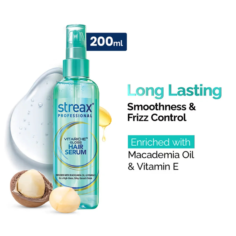 Streax Professional Vitariche Gloss Hair Serum - 200ML