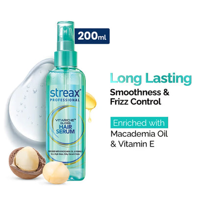 Streax Professional Vitariche Gloss Hair Serum - 200ML