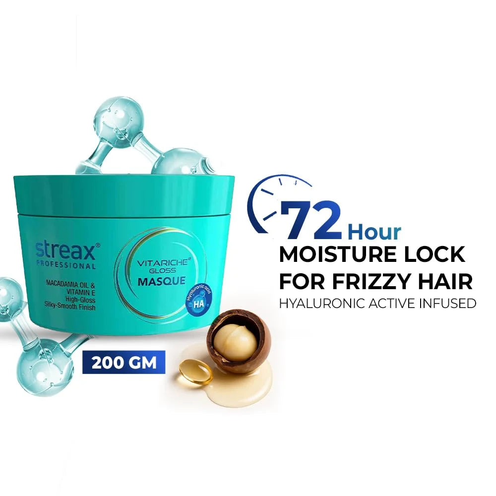 Streax Professional Vitariche Gloss Hair Mask - 200GM